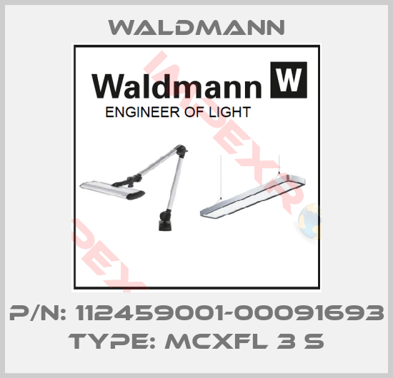 Waldmann-P/N: 112459001-00091693 Type: MCXFL 3 S