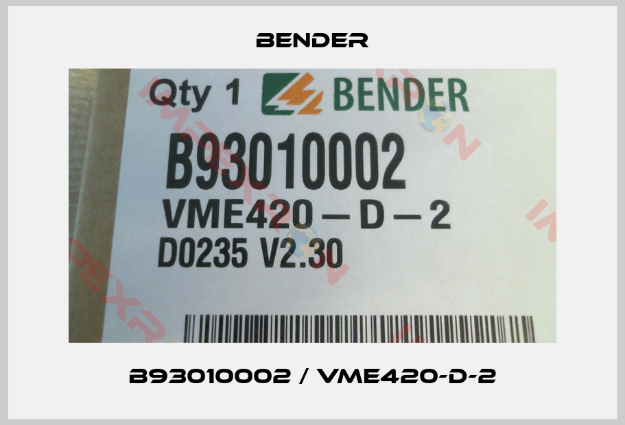 Bender-B93010002 / VME420-D-2